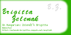 brigitta zelenak business card
